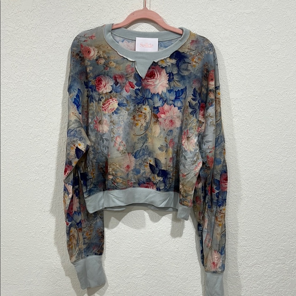 Selkie Floral Long Sleeve Sweatshirt